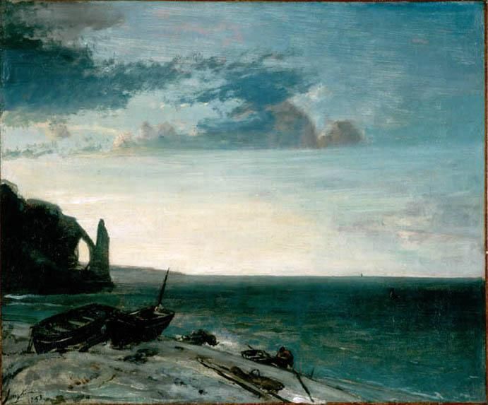 �����L���g�@�@The Sea at Etretat�@�@1853�@�b�@�o�[�~���K���s�����p�ف@